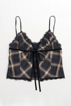 【メゾンスペシャル/MAISON SPECIAL】のCheckered Lingerie Bustier/チェックランジェリービスチェ NVY(ネイビー)|ID:prp329100004054640