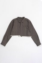 【メゾンスペシャル/MAISON SPECIAL】のHand Stitch With Tie Short Length Shirt/ハンドステッチネクタイショートシャツ BRN(ブラウン)|ID: prp329100004054641 ipo3291000000027287126