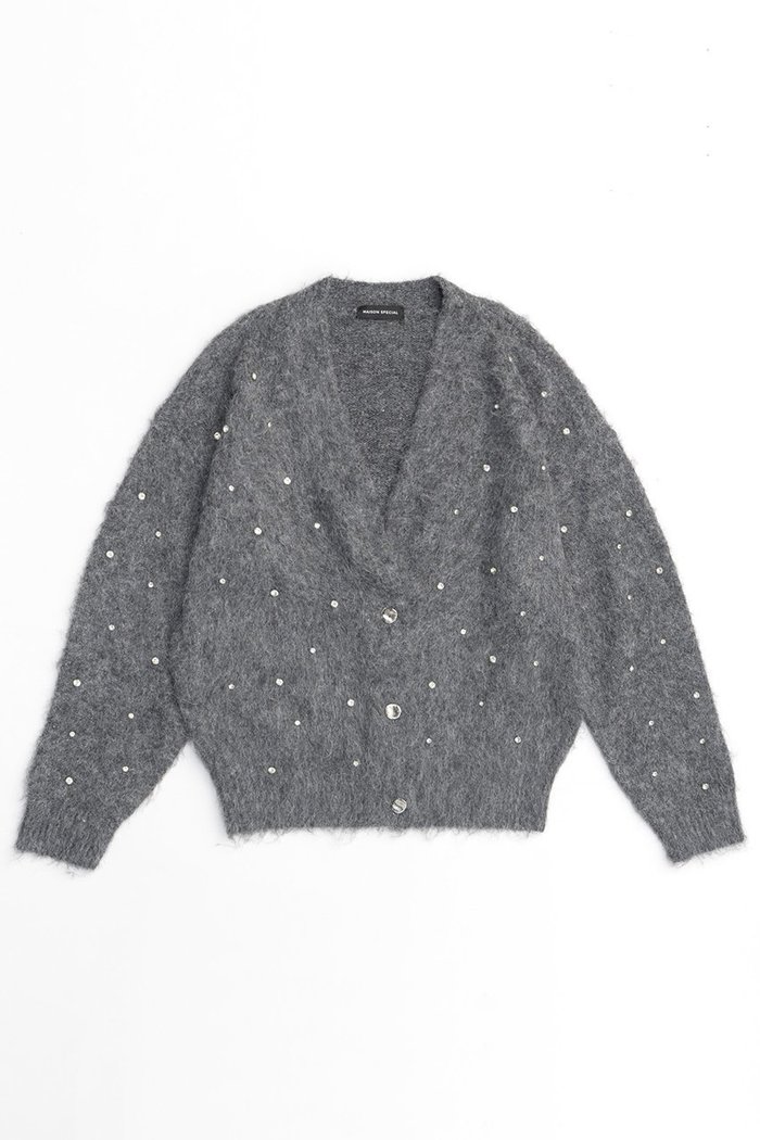 【メゾンスペシャル/MAISON SPECIAL】のSparkling Bijou Knit Cardigan/キラキラビジューカーディガン インテリア・キッズ・メンズ・レディースファッション・服の通販 founy(ファニー) https://founy.com/ ファッション Fashion レディースファッション WOMEN トップス・カットソー Tops/Tshirt ニット Knit Tops カーディガン Cardigans カーディガン Cardigan ビジュー Bijou |ID: prp329100004054651 ipo3291000000027287153