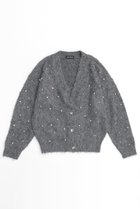 【メゾンスペシャル/MAISON SPECIAL】のSparkling Bijou Knit Cardigan/キラキラビジューカーディガン GRY(グレー)|ID:prp329100004054651