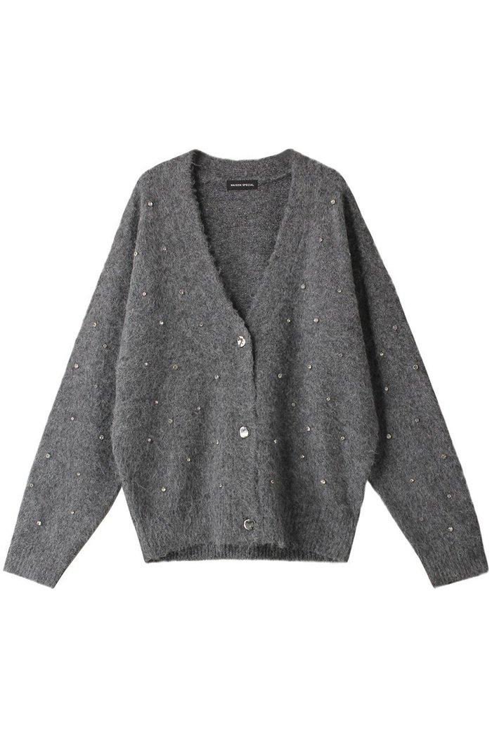 【メゾンスペシャル/MAISON SPECIAL】のSparkling Bijou Knit Cardigan/キラキラビジューカーディガン インテリア・キッズ・メンズ・レディースファッション・服の通販 founy(ファニー) https://founy.com/ ファッション Fashion レディースファッション Fashion for Women トップス・カットソー Cut & Sew Tops ニット Knit Tops & Sweaters カーディガン・羽織り Layered Style Cardigans カーディガン Cardigan, Knitwear ビジュー Bijou, Jewel-like Accent |ID: prp329100004054651 ipo3291000000032931543