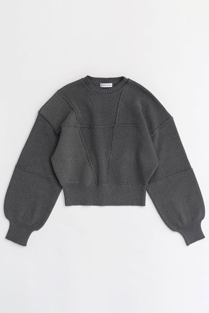 【メゾンスペシャル/MAISON SPECIAL】のOutseam Cocoon Sleeve Knitwear/アウトシームコクーンスリーブニット インテリア・キッズ・メンズ・レディースファッション・服の通販 founy(ファニー) https://founy.com/ ファッション Fashion レディースファッション WOMEN トップス・カットソー Tops/Tshirt ニット Knit Tops プルオーバー Pullover シンプル Simple スウェット Sweat |ID: prp329100004054653 ipo3291000000027287161