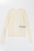 【メゾンスペシャル/MAISON SPECIAL】のLogo Tattoo Blocking Lace Tops/ロゴタトゥーブロッキングレーストップス O.WHT(オフホワイト)|ID: prp329100004054656 ipo3291000000035421761