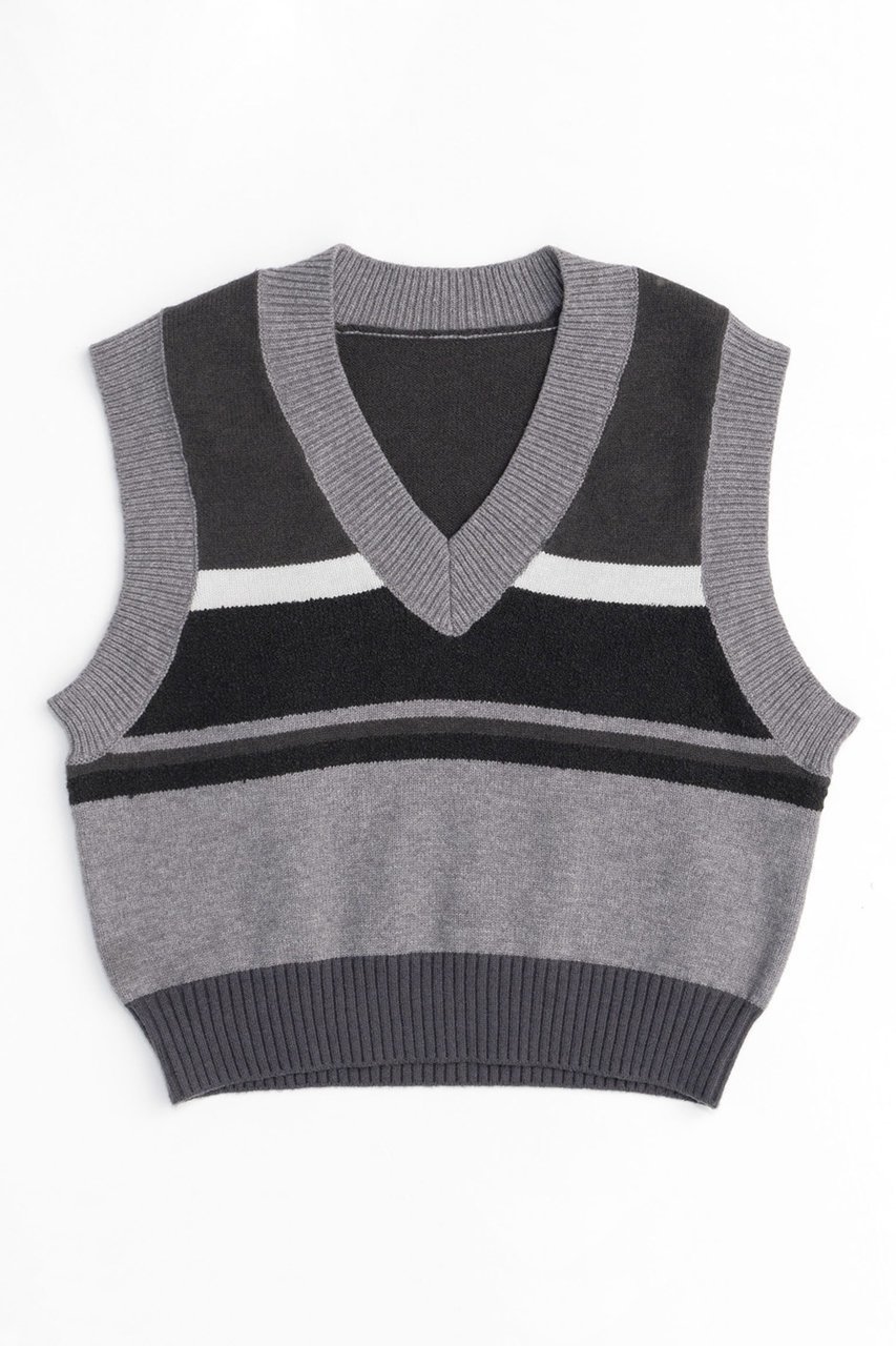 【メゾンスペシャル/MAISON SPECIAL】のBicolor Knit Vest/バイカラーベスト 人気、トレンドファッション・服の通販 founy(ファニー) 　ファッション　Fashion　レディースファッション　WOMEN　トップス・カットソー　Tops/Tshirt　ニット　Knit Tops　ベスト/ジレ　Gilets/Vests　プルオーバー　Pullover　おすすめ　Recommend　カットソー　Cut And Sew　キャミソール　Camisole　コンパクト　Compact　タートル　Turtle　ブロック　Block　ベスト　Vest　ボーダー　Border　 other-1|ID: prp329100004054661 ipo3291000000027287195