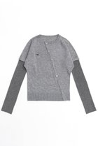 【メゾンスペシャル/MAISON SPECIAL】のAsymmetry Knit Cardigan/アシンメトリーニットカーディガン 人気、トレンドファッション・服の通販 founy(ファニー) ファッション Fashion レディースファッション WOMEN トップス・カットソー Tops/Tshirt ニット Knit Tops カーディガン Cardigans アシンメトリー Asymmetry カーディガン Cardigan ショルダー Shoulder シンプル Simple チェーン Chain ドロップ Drop thumbnail GRY(グレー)|ID: prp329100004054662 ipo3291000000027287200