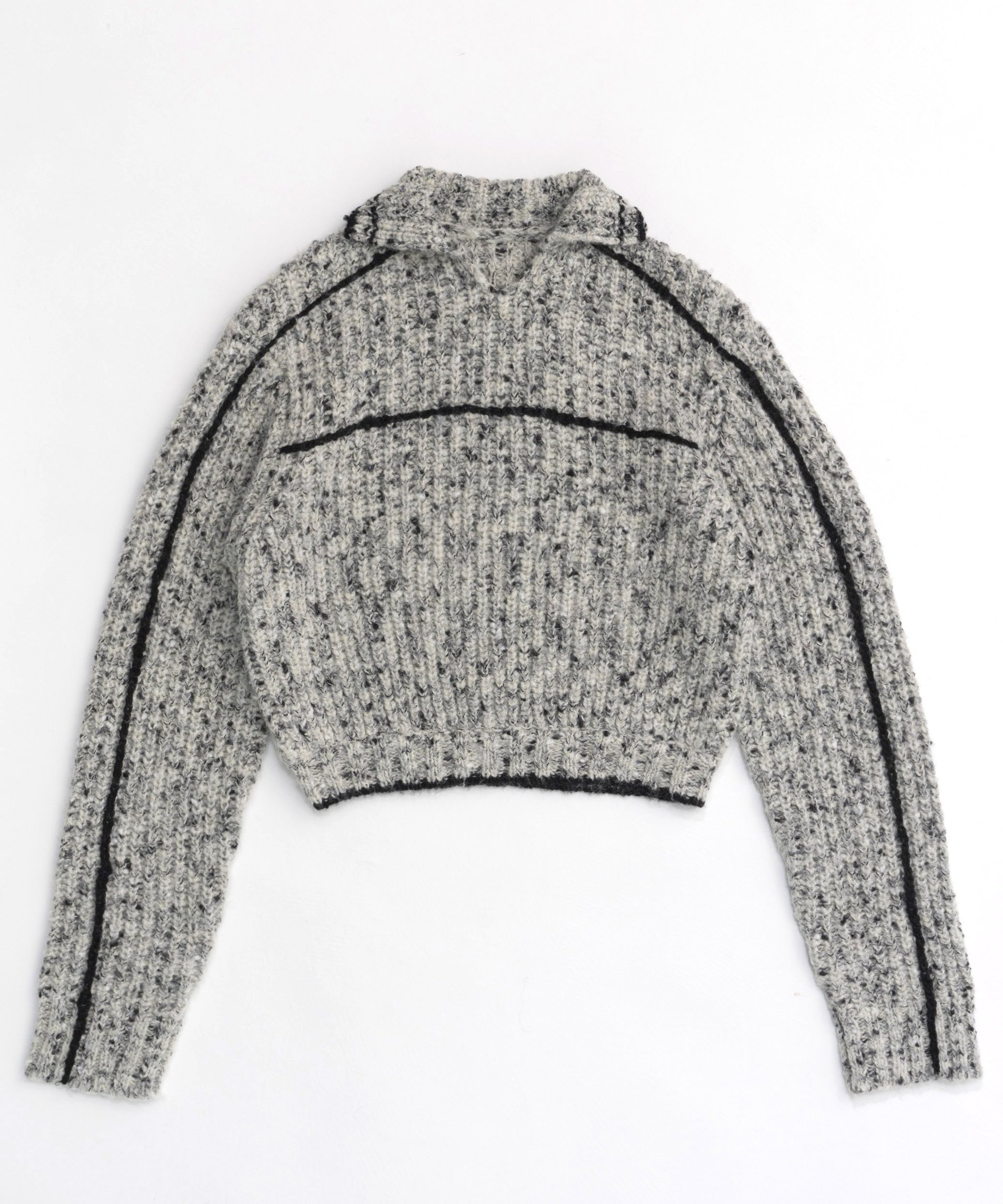 【メゾンスペシャル/MAISON SPECIAL】のNep Yarn Linking Knit Tops/ネップリンキングニットトップス インテリア・キッズ・メンズ・レディースファッション・服の通販 founy(ファニー) 　ファッション　Fashion　レディースファッション　WOMEN　トップス・カットソー　Tops/Tshirt　ニット　Knit Tops　プルオーバー　Pullover　コンパクト　Compact　今季　This Season　ショート　Short　シンプル　Simple　ネップ　Nep Yarn　ハイネック　High Neck　パターン　Pattern　再入荷　Restock/Back In Stock/Re Arrival　O.WHT(オフホワイト)|ID: prp329100004054665 ipo3291000000027287213