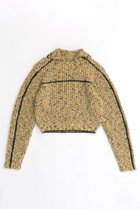 【メゾンスペシャル/MAISON SPECIAL】のNep Yarn Linking Knit Tops/ネップリンキングニットトップス YEL(イエロー)|ID:prp329100004054665