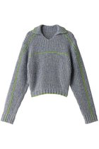 【メゾンスペシャル/MAISON SPECIAL】のNep Yarn Linking Knit Tops/ネップリンキングニットトップス GRY(グレー)|ID: prp329100004054665 ipo3291000000035067612