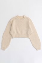 【メゾンスペシャル/MAISON SPECIAL】のWool Short Length Knitwear/ウールショートニット IVR(アイボリー)|ID:prp329100004054668