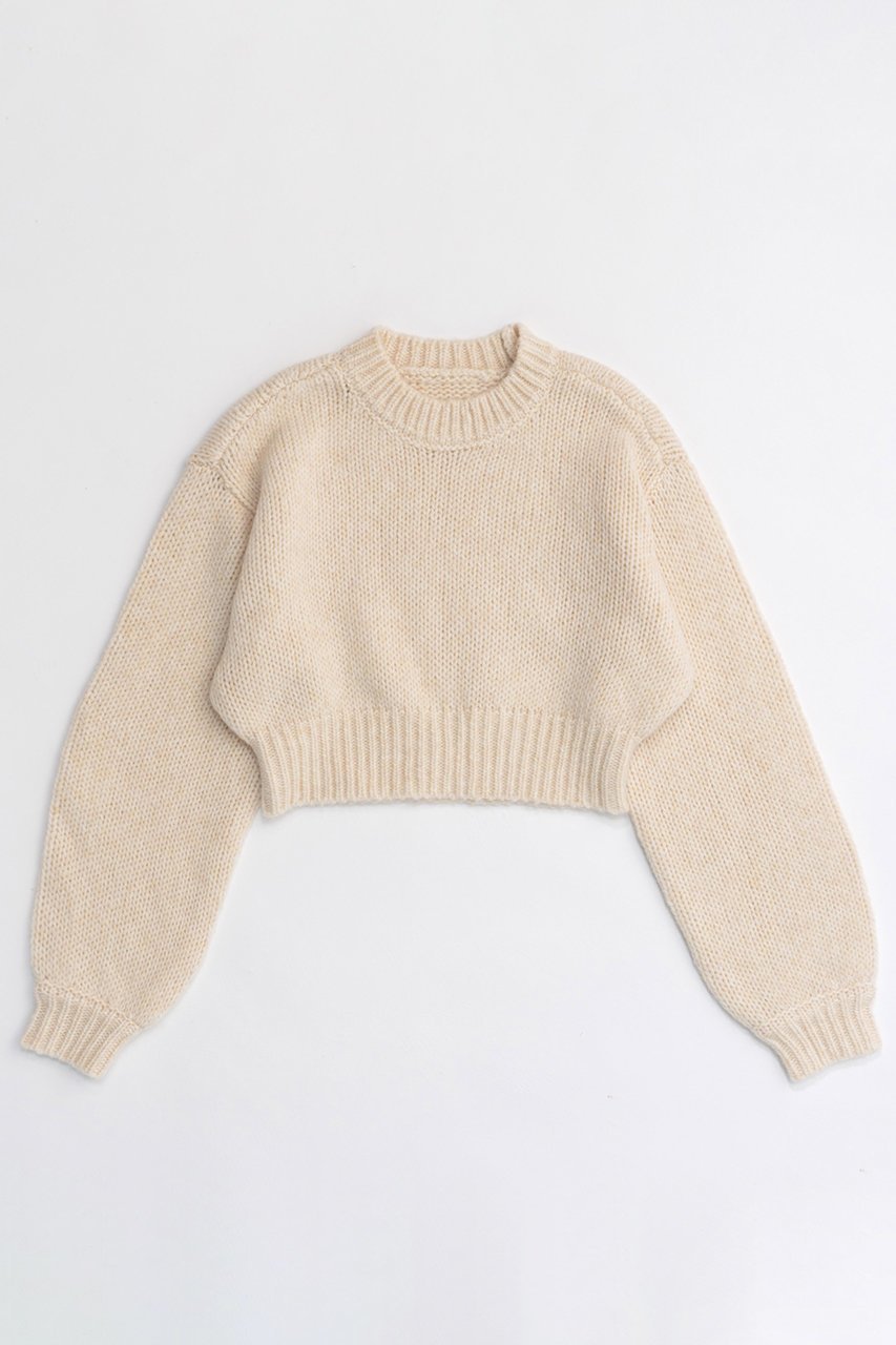 【メゾンスペシャル/MAISON SPECIAL】のWool Short Length Knitwear/ウールショートニット インテリア・キッズ・メンズ・レディースファッション・服の通販 founy(ファニー) 　ファッション　Fashion　レディースファッション　WOMEN　トップス・カットソー　Tops/Tshirt　ニット　Knit Tops　プルオーバー　Pullover　コンパクト　Compact　ショート　Short　IVR(アイボリー)|ID: prp329100004054668 ipo3291000000027287227