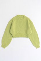 【メゾンスペシャル/MAISON SPECIAL】のWool Short Length Knitwear/ウールショートニット LIME(ライム)|ID:prp329100004054668