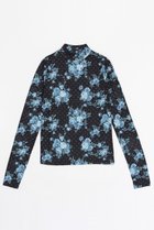 【メゾンスペシャル/MAISON SPECIAL】のFlower Dot Turtle High Neck Tops/フラワードットタートルハイネックトップス 人気、トレンドファッション・服の通販 founy(ファニー) ファッション Fashion レディースファッション WOMEN トップス・カットソー Tops/Tshirt シャツ/ブラウス Shirts/Blouses ロング / Tシャツ T-Shirts カットソー Cut and Sewn インナー Inner スリーブ Sleeve タイツ Tights プリント Print ラグジュアリー Luxury ロング Long thumbnail BLU(ブルー)|ID: prp329100004054669 ipo3291000000027287232