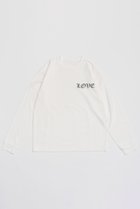 【メゾンスペシャル/MAISON SPECIAL】のLOVE Long Sleeve T-shirt/LOVEロングスリーブTEE WHT(ホワイト)|ID:prp329100004054671