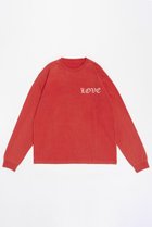 【メゾンスペシャル/MAISON SPECIAL】のLOVE Long Sleeve T-shirt/LOVEロングスリーブTEE RED(レッド)|ID:prp329100004054671