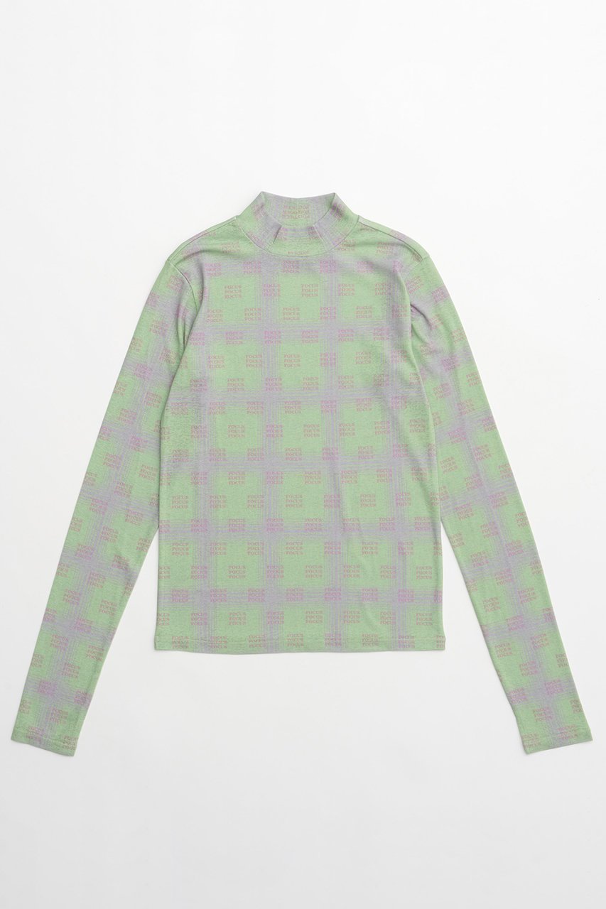 【メゾンスペシャル/MAISON SPECIAL】のFOCUS Checkered Turtleneck Tops/FOCUSチェックタートルトップス インテリア・キッズ・メンズ・レディースファッション・服の通販 founy(ファニー) 　ファッション　Fashion　レディースファッション　WOMEN　トップス・カットソー　Tops/Tshirt　シャツ/ブラウス　Shirts/Blouses　ロング / Tシャツ　T-Shirts　カットソー　Cut and Sewn　タートルネック　Turtleneck　インナー　Inner　スタイリッシュ　Stylish　スリーブ　Sleeve　タートルネック　Turtleneck　チェック　Check　パターン　Pattern　ロング　Long　GRN(グリーン)|ID: prp329100004054672 ipo3291000000027287249