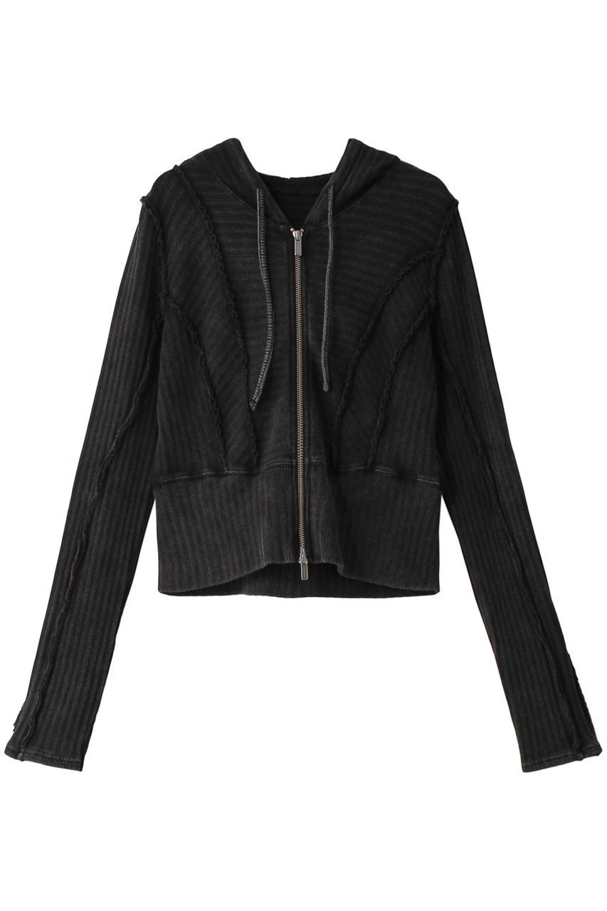 【メゾンスペシャル/MAISON SPECIAL】のRibbed Short Hoodie/リブショートフードパーカー インテリア・キッズ・メンズ・レディースファッション・服の通販 founy(ファニー) 　ファッション　Fashion　レディースファッション　Fashion for Women　トップス・カットソー　Cut & Sew Tops　シャツ・ブラウス・オフィスカジュアル　Elegant Blouses & Button-Ups　レディースパーカー・カジュアルフーディー　Casual Hoodies & Sweatshirts　ロングTシャツ・Tシャツ　Longline T-Shirts & Tees　スウェット・クルーネックトップス　Sweatshirts & Crewnecks / Relaxed Fit Sweat Tops　カットソー・ベーシックTシャツ　Cut-and-Sewn Tops / Stretch Tees & Basics　コンパクト　Compact, Small Size　ショート　Short, Short Length　セットアップ　Set-Up, Coordinated Outfit　パーカー　Hoodie, Parka　ヴィンテージ　Vintage Style　羽織　Haori, Light Jacket　BLK(ブラック)|ID: prp329100004055799 ipo3291000000032898645