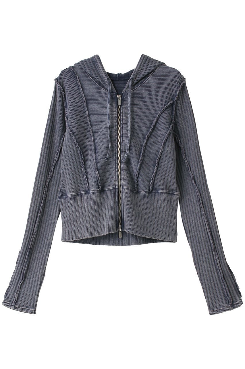 【メゾンスペシャル/MAISON SPECIAL】のRibbed Short Hoodie/リブショートフードパーカー インテリア・キッズ・メンズ・レディースファッション・服の通販 founy(ファニー) 　ファッション　Fashion　レディースファッション　Fashion for Women　トップス・カットソー　Cut & Sew Tops　シャツ・ブラウス・オフィスカジュアル　Elegant Blouses & Button-Ups　レディースパーカー・カジュアルフーディー　Casual Hoodies & Sweatshirts　ロングTシャツ・Tシャツ　Longline T-Shirts & Tees　スウェット・クルーネックトップス　Sweatshirts & Crewnecks / Relaxed Fit Sweat Tops　カットソー・ベーシックTシャツ　Cut-and-Sewn Tops / Stretch Tees & Basics　コンパクト　Compact, Small Size　ショート　Short, Short Length　セットアップ　Set-Up, Coordinated Outfit　パーカー　Hoodie, Parka　ヴィンテージ　Vintage Style　羽織　Haori, Light Jacket　BLU(ブルー)|ID: prp329100004055799 ipo3291000000032898649