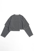 【メゾンスペシャル/MAISON SPECIAL】のBlock Stitch Tops/ブロックステッチトップス GRY(グレー)|ID: prp329100004055801 ipo3291000000027306512