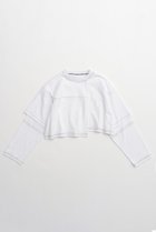 【メゾンスペシャル/MAISON SPECIAL】のBlock Stitch Tops/ブロックステッチトップス WHT(ホワイト)|ID:prp329100004055801