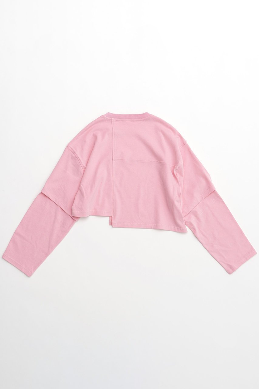 【メゾンスペシャル/MAISON SPECIAL】のBlock Stitch Tops/ブロックステッチトップス 人気、トレンドファッション・服の通販 founy(ファニー) 　ファッション　Fashion　レディースファッション　Fashion for Women　トップス・カットソー　Cut & Sew Tops　シャツ・ブラウス・オフィスカジュアル　Elegant Blouses & Button-Ups　ロングTシャツ・Tシャツ　Longline T-Shirts & Tees　カットソー・ベーシックTシャツ　Cut-and-Sewn Tops / Stretch Tees & Basics　カットソー　Cut and Sewn Top　コンパクト　Compact, Small Size　スリーブ　Sleeve, Long Sleeve / Short Sleeve　バランス　Balance, Style Balance　ロング　Long, Long-Length　other-4|ID: prp329100004055801 ipo3291000000032917683