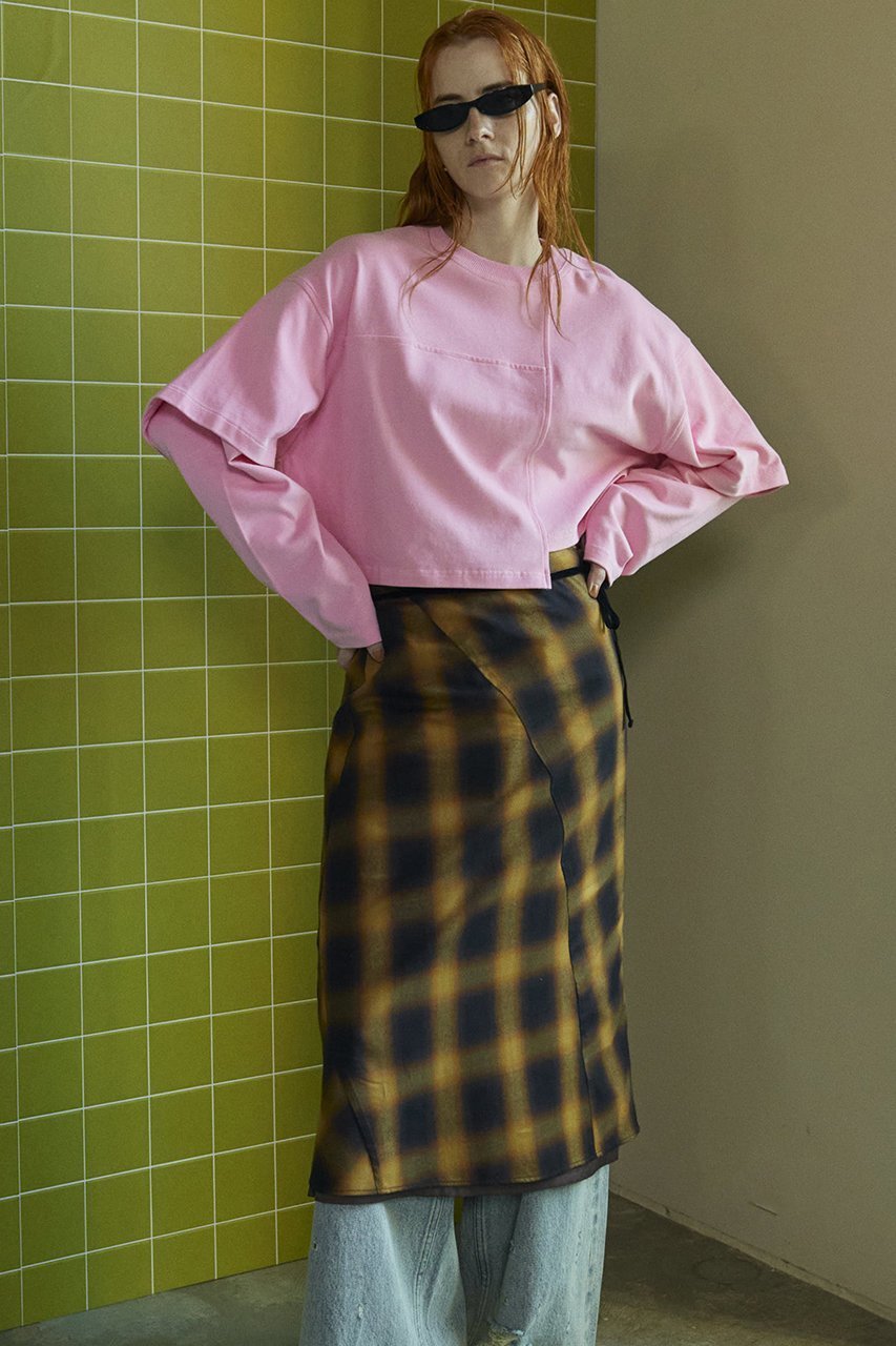 【メゾンスペシャル/MAISON SPECIAL】のBlock Stitch Tops/ブロックステッチトップス 人気、トレンドファッション・服の通販 founy(ファニー) 　ファッション　Fashion　レディースファッション　Fashion for Women　トップス・カットソー　Cut & Sew Tops　シャツ・ブラウス・オフィスカジュアル　Elegant Blouses & Button-Ups　ロングTシャツ・Tシャツ　Longline T-Shirts & Tees　カットソー・ベーシックTシャツ　Cut-and-Sewn Tops / Stretch Tees & Basics　カットソー　Cut and Sewn Top　コンパクト　Compact, Small Size　スリーブ　Sleeve, Long Sleeve / Short Sleeve　バランス　Balance, Style Balance　ロング　Long, Long-Length　other-8|ID: prp329100004055801 ipo3291000000032917727
