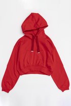 【メゾンスペシャル/MAISON SPECIAL】のShort Hoodie/ショートフーディ 人気、トレンドファッション・服の通販 founy(ファニー) ファッション Fashion レディースファッション WOMEN トップス・カットソー Tops/Tshirt シャツ/ブラウス Shirts/Blouses パーカ Sweats ロング / Tシャツ T-Shirts スウェット Sweat カットソー Cut and Sewn なめらか Smooth シンプル Simple フロント Front ポケット Pocket 再入荷 Restock/Back In Stock/Re Arrival thumbnail RED(レッド)|ID: prp329100004055802 ipo3291000000027306519