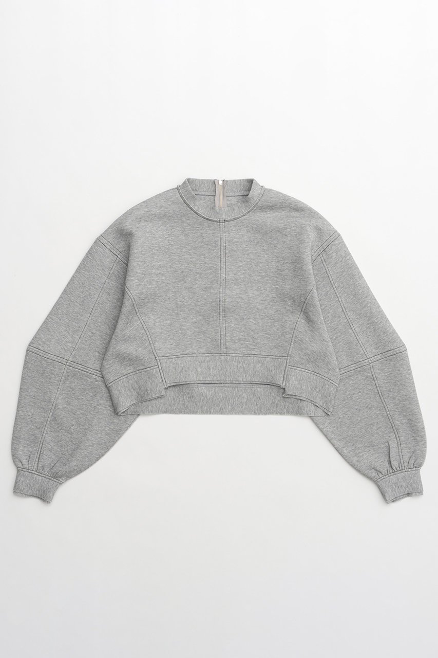 【メゾンスペシャル/MAISON SPECIAL】のBalloon Sleeve Pullover/バルーンスリーブプルオーバー インテリア・キッズ・メンズ・レディースファッション・服の通販 founy(ファニー) 　ファッション　Fashion　レディースファッション　Fashion for Women　トップス・カットソー　Cut & Sew Tops　シャツ・ブラウス・オフィスカジュアル　Elegant Blouses & Button-Ups　ロングTシャツ・Tシャツ　Longline T-Shirts & Tees　カジュアルプルオーバー・ニットトップス　Pullovers & Knit Tops / Casual Pullovers　カットソー・ベーシックTシャツ　Cut-and-Sewn Tops / Stretch Tees & Basics　おすすめ　Recommended / Our Picks　スリーブ　Sleeve, Long Sleeve / Short Sleeve　バランス　Balance, Style Balance　ロング　Long, Long-Length　GRY(グレー)|ID: prp329100004055803 ipo3291000000032897199