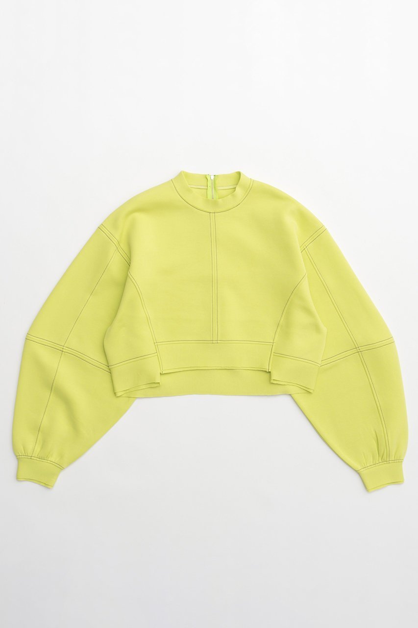 【メゾンスペシャル/MAISON SPECIAL】のBalloon Sleeve Pullover/バルーンスリーブプルオーバー インテリア・キッズ・メンズ・レディースファッション・服の通販 founy(ファニー) 　ファッション　Fashion　レディースファッション　Fashion for Women　トップス・カットソー　Cut & Sew Tops　シャツ・ブラウス・オフィスカジュアル　Elegant Blouses & Button-Ups　ロングTシャツ・Tシャツ　Longline T-Shirts & Tees　カジュアルプルオーバー・ニットトップス　Pullovers & Knit Tops / Casual Pullovers　カットソー・ベーシックTシャツ　Cut-and-Sewn Tops / Stretch Tees & Basics　おすすめ　Recommended / Our Picks　スリーブ　Sleeve, Long Sleeve / Short Sleeve　バランス　Balance, Style Balance　ロング　Long, Long-Length　LIME(ライム)|ID: prp329100004055803 ipo3291000000032897208