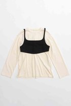 【メゾンスペシャル/MAISON SPECIAL】のBustier Combination Big Size T-shirt/ビスチェコンビビッグTEE 人気、トレンドファッション・服の通販 founy(ファニー) ファッション Fashion レディースファッション WOMEN トップス・カットソー Tops/Tshirt シャツ/ブラウス Shirts/Blouses ロング / Tシャツ T-Shirts カットソー Cut and Sewn ビスチェ Bustier カットソー Cut And Sew シンプル Simple ストレッチ Stretch スリーブ Sleeve バランス Balance リネン Linen ロング Long thumbnail BLK(ブラック)|ID: prp329100004055807 ipo3291000000027306540