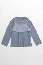 【メゾンスペシャル/MAISON SPECIAL】のBustier Combination Big Size T-shirt/ビスチェコンビビッグTEE BLU(ブルー)|ID:prp329100004055807