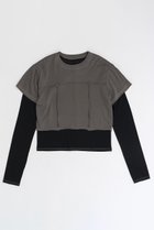 【メゾンスペシャル/MAISON SPECIAL】のMultiway Layered Tops/マルチウェイレイヤードトップス 人気、トレンドファッション・服の通販 founy(ファニー) ファッション Fashion レディースファッション WOMEN トップス・カットソー Tops/Tshirt シャツ/ブラウス Shirts/Blouses ロング / Tシャツ T-Shirts カットソー Cut and Sewn ストレッチ Stretch スリーブ Sleeve ロング Long 半袖 Short Sleeve thumbnail C.GRY(チャコールグレー)|ID: prp329100004055809 ipo3291000000027306549