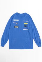 【メゾンスペシャル/MAISON SPECIAL】のSponsor Logo Print Long Sleeve T-shirt/スポンサーロゴロンTEE BLU(ブルー)|ID:prp329100004055812