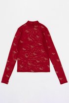 【メゾンスペシャル/MAISON SPECIAL】のBLESSING Flocky Print Turtleneck Tops/BLESSINGフロッキータートルトップス RED(レッド)|ID: prp329100004055813 ipo3291000000027306567