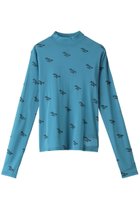 【メゾンスペシャル/MAISON SPECIAL】のBLESSING Flocky Print Turtleneck Tops/BLESSINGフロッキータートルトップス BLU(ブルー)|ID: prp329100004055813 ipo3291000000032920547
