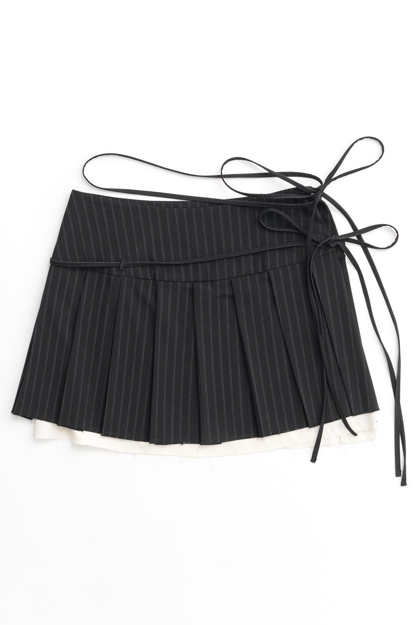 【メゾンスペシャル/MAISON SPECIAL】のPleats Wrap Mini Skirt/プリーツラップミニスカート インテリア・キッズ・メンズ・レディースファッション・服の通販 founy(ファニー) 　ファッション　Fashion　レディースファッション　WOMEN　スカート　Skirt　ミニスカート　Mini Skirts　シャドー　Shadow　ストライプ　Stripe　チェック　Check　プリーツ　Pleats　ミニスカート　Mini Skirt　無地　Plain Color　ラップ　Wrap　おすすめ　Recommend　BLK(ブラック)|ID: prp329100004055820 ipo3291000000027306595