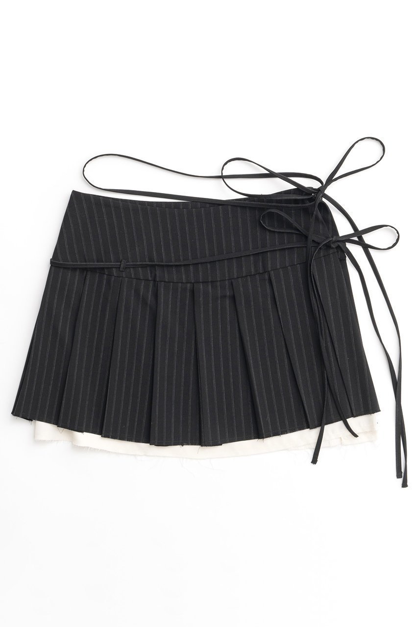 【メゾンスペシャル/MAISON SPECIAL】のPleats Wrap Mini Skirt/プリーツラップミニスカート インテリア・キッズ・メンズ・レディースファッション・服の通販 founy(ファニー) 　ファッション　Fashion　レディースファッション　Fashion for Women　スカート　Skirts　ミニスカート　Mini Skirts　シャドー　Shadow, Subtle Pattern　ストライプ　Stripe, Striped Pattern　チェック　Check, Plaid, Tartan　プリーツ　Pleats, Pleated　ミニスカート　Mini Skirt, Short Skirt　無地　Plain, Solid Color　ラップ　Wrap, Wrap Design　おすすめ　Recommended / Our Picks　BLK(ブラック)|ID: prp329100004055820 ipo3291000000032827011