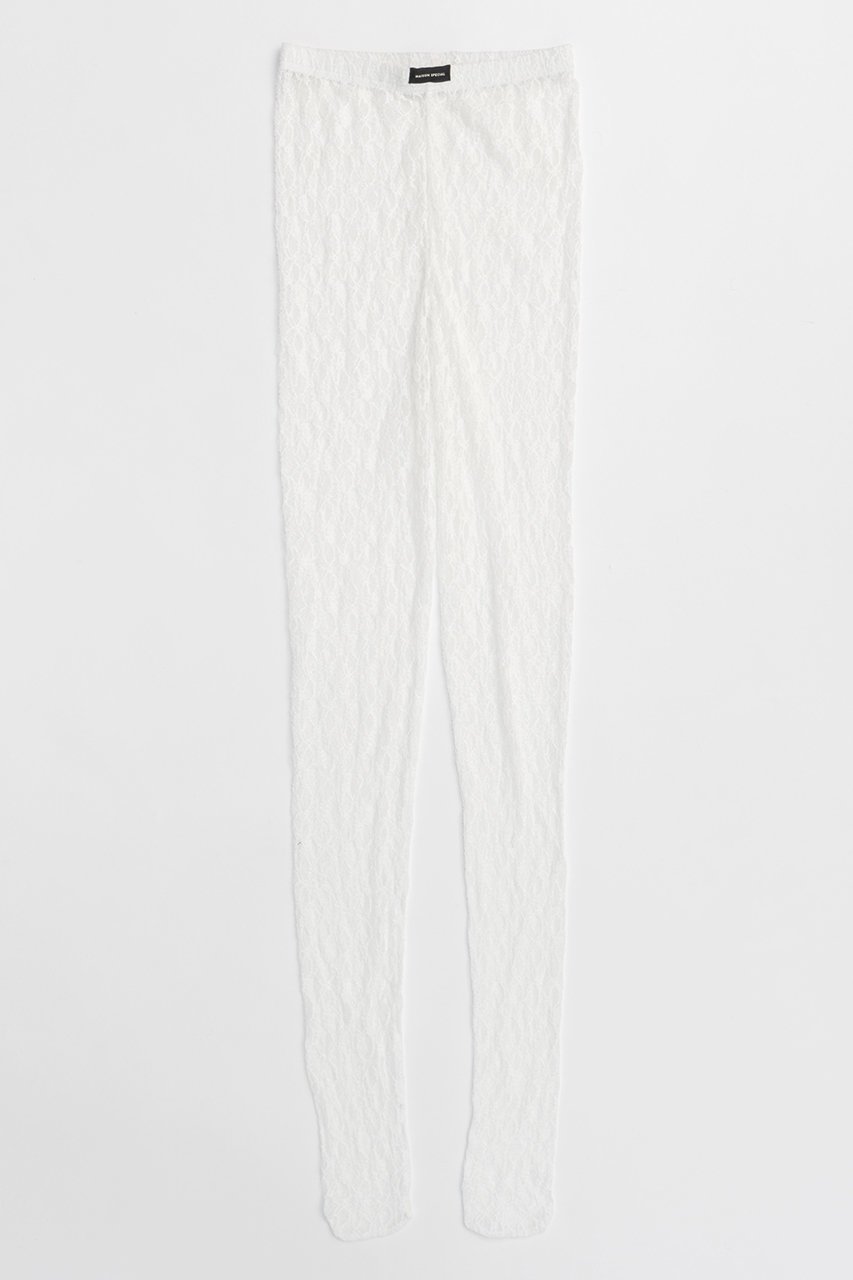 【メゾンスペシャル/MAISON SPECIAL】のLace Tights/レースタイツ インテリア・キッズ・メンズ・レディースファッション・服の通販 founy(ファニー) 　ファッション　Fashion　レディースファッション　Fashion for Women　タイツ＆レッグウェア&美脚効果　Tights & Sheer Legwear　レッグウェア・ストッキング　Legwear & Hosiery　ストッキング　Stockings, Sheer Tights　タイツ　Tights, Legwear　レース　Lace, Lace Fabric　別注　Limited Edition, Custom Order　WHT(ホワイト)|ID: prp329100004055825 ipo3291000000032827695