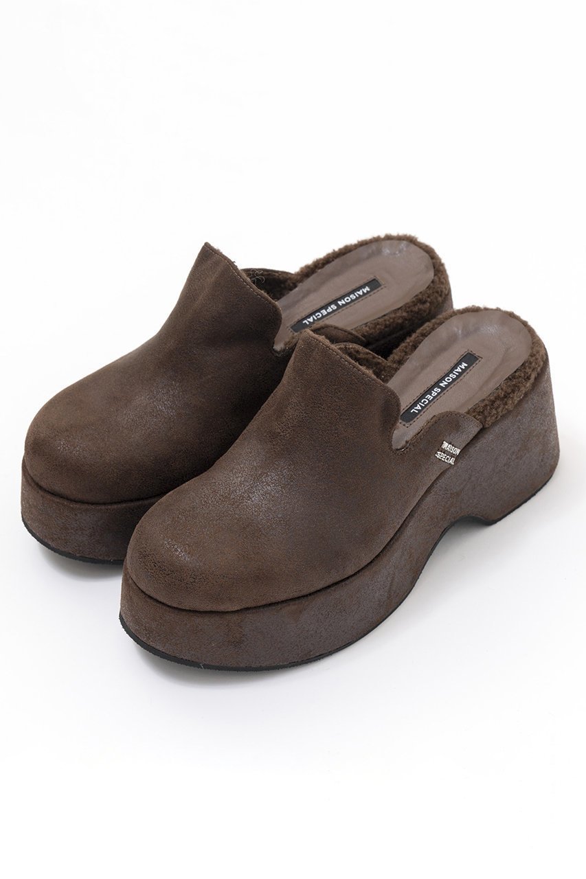 【メゾンスペシャル/MAISON SPECIAL】のMulti Fabric Sabot Sandals/マルチファブリックサボ インテリア・キッズ・メンズ・レディースファッション・服の通販 founy(ファニー) 　ファッション　Fashion　レディースファッション　WOMEN　ヴィンテージ　Vintage　厚底　Platforms　クッション　Cushion　サンダル　Sandals　スエード　Suede　トレンド　Trend　フィット　Fit　プレート　Plate　ミュール　Mule　ムートン　Mouton　メタリック　Metallic　おすすめ　Recommend　BRN(ブラウン)|ID: prp329100004055835 ipo3291000000027306651