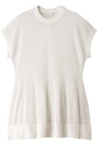 【マノフ/MANOF】のSHEER FLARE KNIT TOPS ニット/セーター WHITE|ID:prp329100004055842