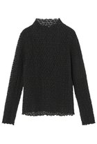 【アナイ/ANAYI】のストレッチレースモックネックプルオーバー ブラック|ID: prp329100004055859 ipo3291000000032919428