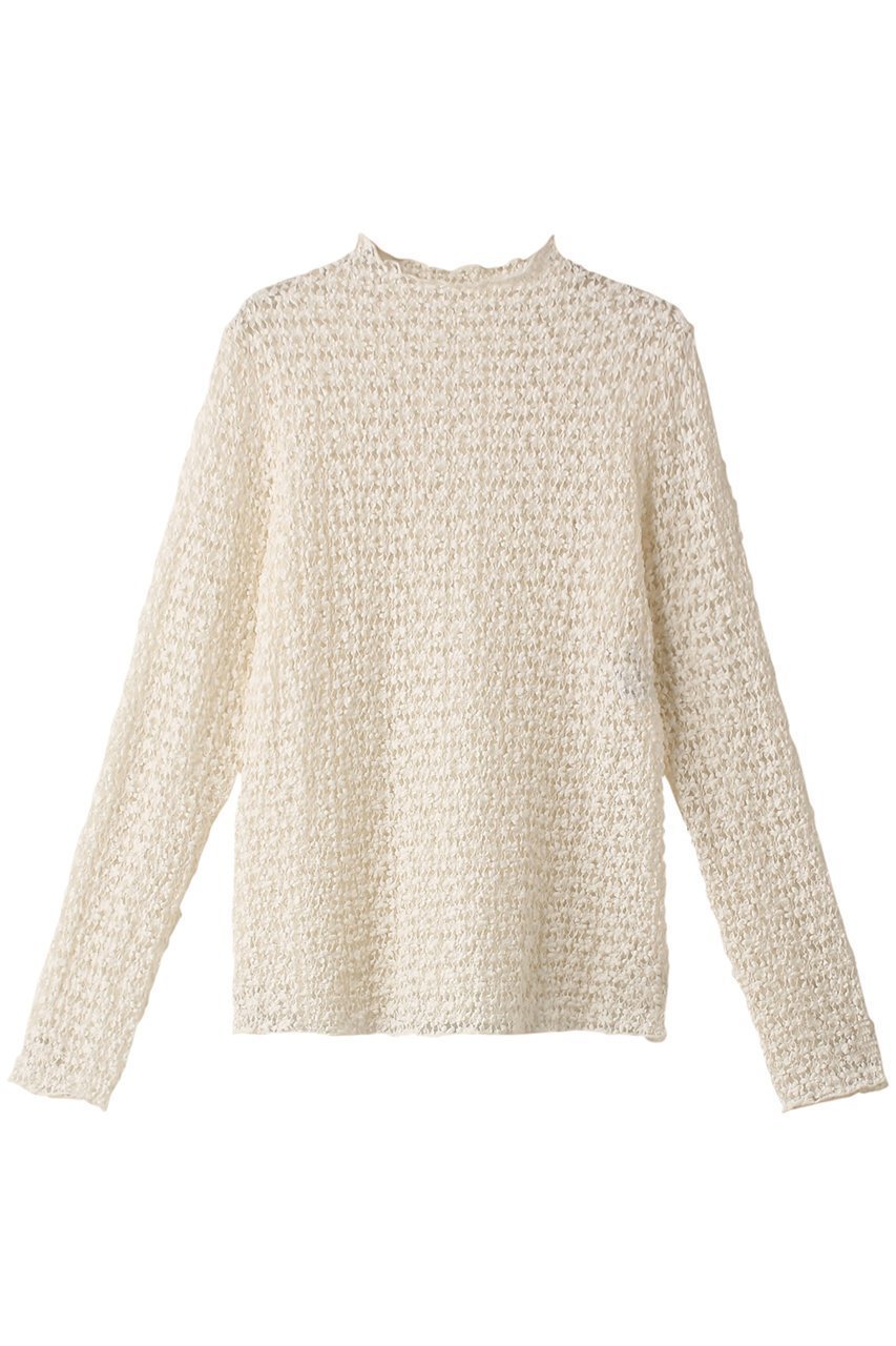 【アナイ/ANAYI】のストレッチレースモックネックプルオーバー インテリア・キッズ・メンズ・レディースファッション・服の通販 founy(ファニー) 　ファッション　Fashion　レディースファッション　Fashion for Women　トップス・カットソー　Cut & Sew Tops　シャツ・ブラウス・オフィスカジュアル　Elegant Blouses & Button-Ups　ロングTシャツ・Tシャツ　Longline T-Shirts & Tees　カジュアルプルオーバー・ニットトップス　Pullovers & Knit Tops / Casual Pullovers　カットソー・ベーシックTシャツ　Cut-and-Sewn Tops / Stretch Tees & Basics　おすすめ　Recommended / Our Picks　インナー　Innerwear　ジャケット　Jacket, Outerwear　スリーブ　Sleeve, Long Sleeve / Short Sleeve　フラワー　Flower, Floral　モチーフ　Motif, Design Theme　ラッセル　Raschel, Raschel Lace　レース　Lace, Lace Fabric　ロング　Long, Long-Length　オフホワイト|ID: prp329100004055859 ipo3291000000032919439