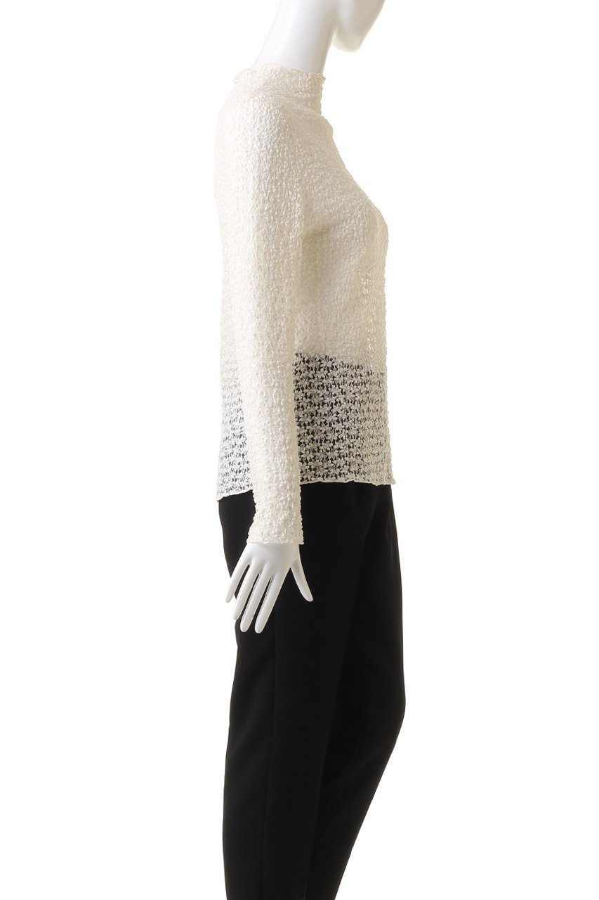 【アナイ/ANAYI】のストレッチレースモックネックプルオーバー 人気、トレンドファッション・服の通販 founy(ファニー) 　ファッション　Fashion　レディースファッション　Fashion for Women　トップス・カットソー　Cut & Sew Tops　シャツ・ブラウス・オフィスカジュアル　Elegant Blouses & Button-Ups　ロングTシャツ・Tシャツ　Longline T-Shirts & Tees　カジュアルプルオーバー・ニットトップス　Pullovers & Knit Tops / Casual Pullovers　カットソー・ベーシックTシャツ　Cut-and-Sewn Tops / Stretch Tees & Basics　おすすめ　Recommended / Our Picks　インナー　Innerwear　ジャケット　Jacket, Outerwear　スリーブ　Sleeve, Long Sleeve / Short Sleeve　フラワー　Flower, Floral　モチーフ　Motif, Design Theme　ラッセル　Raschel, Raschel Lace　レース　Lace, Lace Fabric　ロング　Long, Long-Length　other-3|ID: prp329100004055859 ipo3291000000032919459