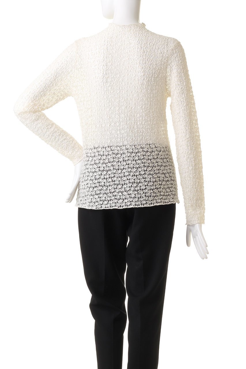 【アナイ/ANAYI】のストレッチレースモックネックプルオーバー 人気、トレンドファッション・服の通販 founy(ファニー) 　ファッション　Fashion　レディースファッション　Fashion for Women　トップス・カットソー　Cut & Sew Tops　シャツ・ブラウス・オフィスカジュアル　Elegant Blouses & Button-Ups　ロングTシャツ・Tシャツ　Longline T-Shirts & Tees　カジュアルプルオーバー・ニットトップス　Pullovers & Knit Tops / Casual Pullovers　カットソー・ベーシックTシャツ　Cut-and-Sewn Tops / Stretch Tees & Basics　おすすめ　Recommended / Our Picks　インナー　Innerwear　ジャケット　Jacket, Outerwear　スリーブ　Sleeve, Long Sleeve / Short Sleeve　フラワー　Flower, Floral　モチーフ　Motif, Design Theme　ラッセル　Raschel, Raschel Lace　レース　Lace, Lace Fabric　ロング　Long, Long-Length　other-4|ID: prp329100004055859 ipo3291000000032919469