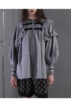 【ローズバッド/ROSE BUD】のシャンブレーフリルシャツ 人気、トレンドファッション・服の通販 founy(ファニー) ファッション Fashion レディースファッション WOMEN トップス・カットソー Tops/Tshirt シャツ/ブラウス Shirts/Blouses おすすめ Recommend シャンブレー Chambray スモッキング Smocking スリーブ Sleeve デニム Denim フリル Frills フレア Flare ロング Long NEW・新作・新着・新入荷 New Arrivals 羽織 Haori thumbnail ブラック|ID: prp329100004055872 ipo3291000000027306762