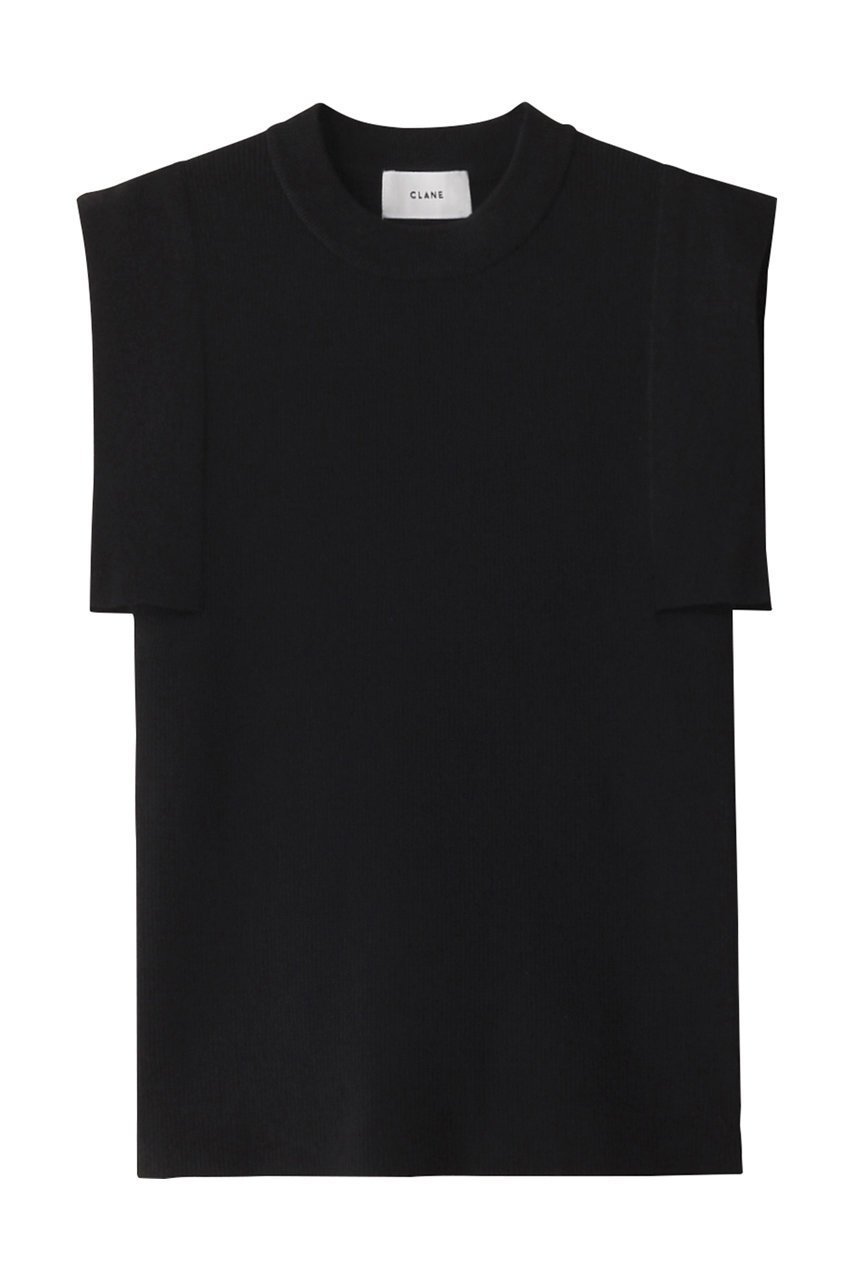 【クラネ/CLANE】のSQUARE SLEEVE KNIT ニット/セーター インテリア・キッズ・メンズ・レディースファッション・服の通販 founy(ファニー) ファッション Fashion レディースファッション Fashion for Women トップス・カットソー Cut & Sew Tops ニット Knit Tops & Sweaters カジュアルプルオーバー・ニットトップス Pullovers & Knit Tops / Casual Pullovers コンパクト Compact, Small Size シンプル Simple, Minimal スクエア Square, Square Shape セーター Sweater, Knitwear バランス Balance, Style Balance ボトム Bottoms, Lower Wear エレガント 上品 Elegant BLACK|ID: prp329100004058667 ipo3291000000032942444
