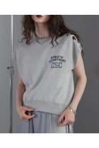 【ローズバッド/ROSE BUD】のノースリーブスウェットベスト 人気、トレンドファッション・服の通販 founy(ファニー) ファッション Fashion レディースファッション WOMEN アウター Coat Outerwear トップス・カットソー Tops/Tshirt キャミソール / ノースリーブ No Sleeves シャツ/ブラウス Shirts/Blouses パーカ Sweats ロング / Tシャツ T-Shirts ベスト/ジレ Gilets/Vests スウェット Sweat カットソー Cut and Sewn ストーン Stone トレンド Trend プリント Print おすすめ Recommend NEW・新作・新着・新入荷 New Arrivals thumbnail グレー|ID: prp329100004058672 ipo3291000000027326684