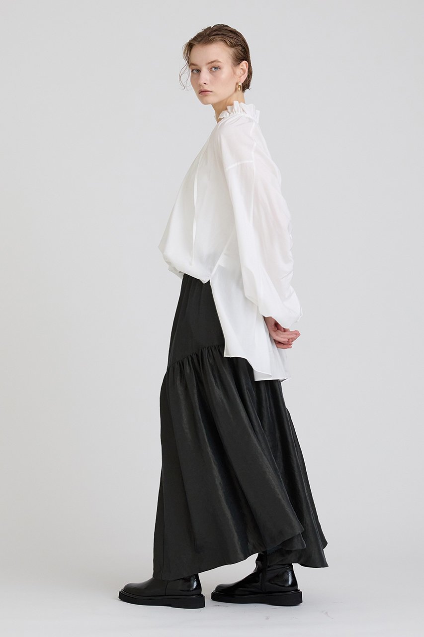 【ハウス オブ ロータス/HOUSE OF LOTUS】のツイルスパークリングティアードスカート 人気、トレンドファッション・服の通販 founy(ファニー) 　ファッション　Fashion　レディースファッション　Fashion for Women　スカート　Skirts　ティアードスカート　Tiered Skirts　ロングスカート　Long Skirts / Maxi & Midi Skirts　アシンメトリー　Asymmetrical Style　メタリック　Metallic, Shiny Finish　ロング　Long, Long-Length　秋　Autumn　other-7|ID: prp329100004060589 ipo3291000000032894172