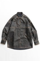 【メゾンスペシャル/MAISON SPECIAL】の2way Vegan Leather Shirt/2WAYヴィーガンレザーシャツ BRN(ブラウン)|ID:prp329100004060597