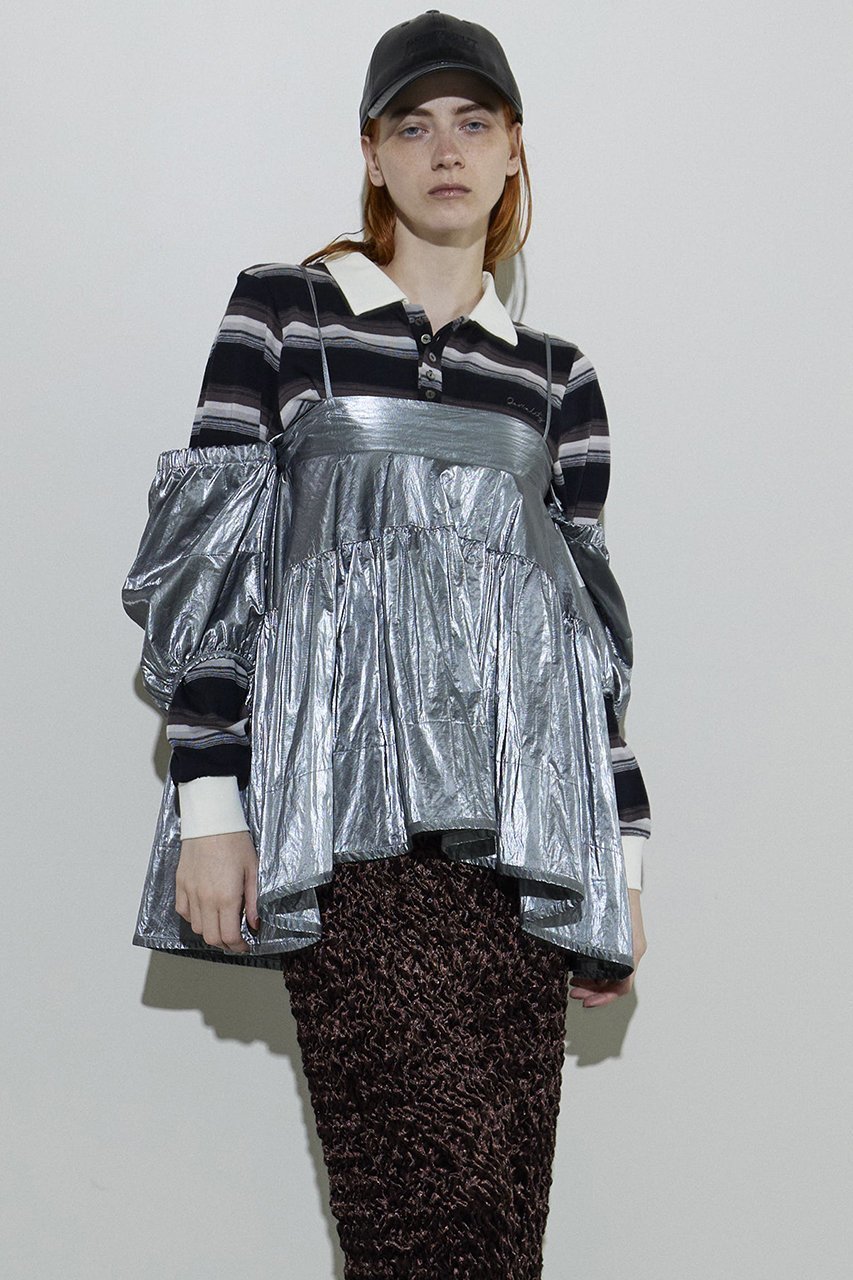 【メゾンスペシャル/MAISON SPECIAL】の2way Puff Sleeves Tunic/2WAYパフスリーブチュニック 人気、トレンドファッション・服の通販 founy(ファニー) 　ファッション　Fashion　レディースファッション　Fashion for Women　ワンピース　Dresses　チュニック　Tunic Tops & Dresses　イエロー　Yellow　ショーツ　Shorts, Short Pants　シルバー　Silver, Metallic Silver　シンプル　Simple, Minimal　スリーブ　Sleeve, Long Sleeve / Short Sleeve　チュニック　Tunic, Long Top　デニム　Denim, Jeans Material　ドレープ　Drape, Draping Fabric　ロング　Long, Long-Length　other-3|ID: prp329100004060598 ipo3291000000032895689