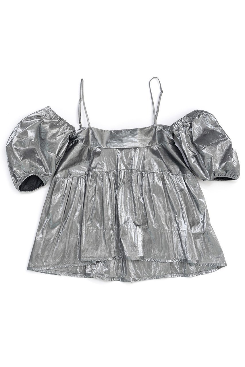 【メゾンスペシャル/MAISON SPECIAL】の2way Puff Sleeves Tunic/2WAYパフスリーブチュニック インテリア・キッズ・メンズ・レディースファッション・服の通販 founy(ファニー) 　ファッション　Fashion　レディースファッション　Fashion for Women　ワンピース　Dresses　チュニック　Tunic Tops & Dresses　イエロー　Yellow　ショーツ　Shorts, Short Pants　シルバー　Silver, Metallic Silver　シンプル　Simple, Minimal　スリーブ　Sleeve, Long Sleeve / Short Sleeve　チュニック　Tunic, Long Top　デニム　Denim, Jeans Material　ドレープ　Drape, Draping Fabric　ロング　Long, Long-Length　SLV(シルバー)|ID: prp329100004060598 ipo3291000000036778474